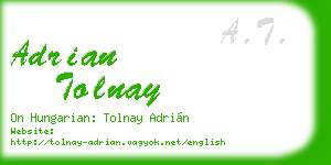 adrian tolnay business card